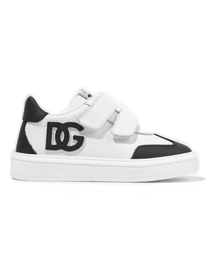 
  
    Dolce
  
    &
  
    Gabbana
  
 Toddler White DG Logo Sneakers