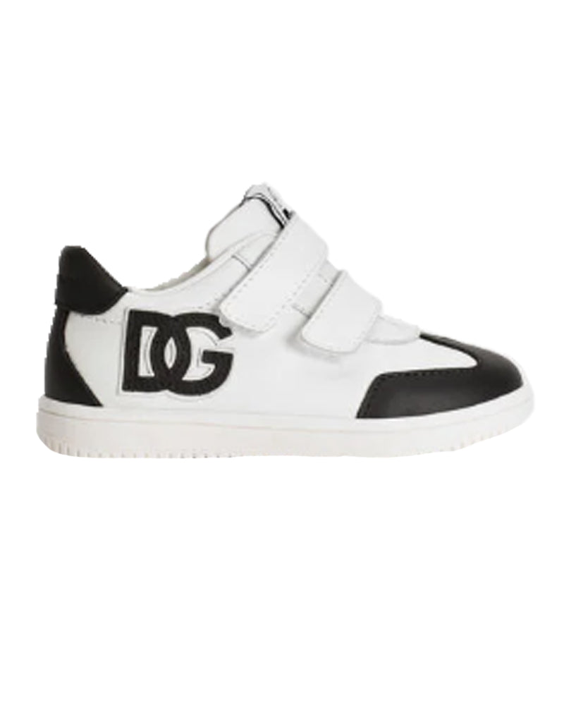 
  
    Dolce
  
    &
  
    Gabbana
  
 Toddler White DG Logo Sneakers