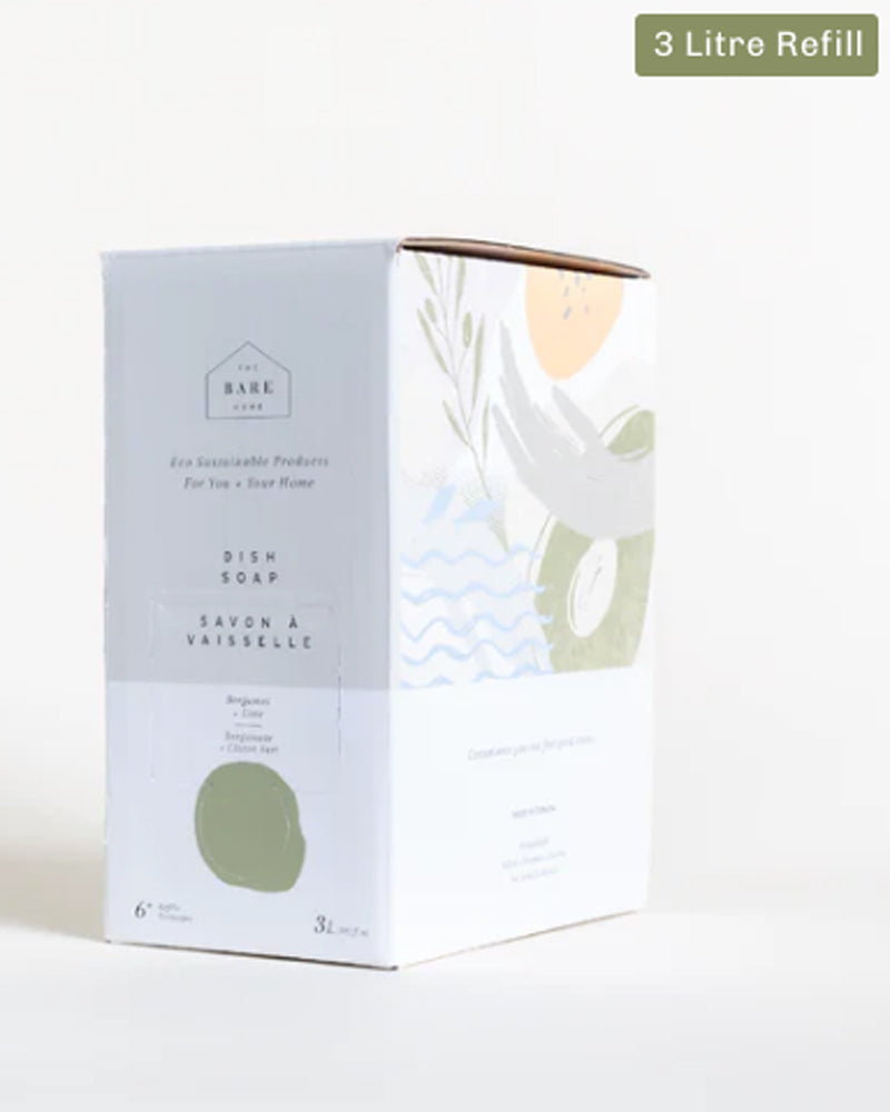 
  
    The
  
    Bare
  
    Home
  
 Dish Soap 3 Litre Refill Box Bergamot + Lime