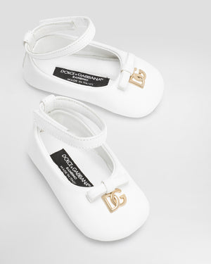 
  
    Dolce
  
    &
  
    Gabbana
  
 Baby Girls White Leather Ballerinas