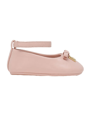 
  
    Dolce
  
    &
  
    Gabbana
  
 Baby Girls Pink Leather DG Ballerinas