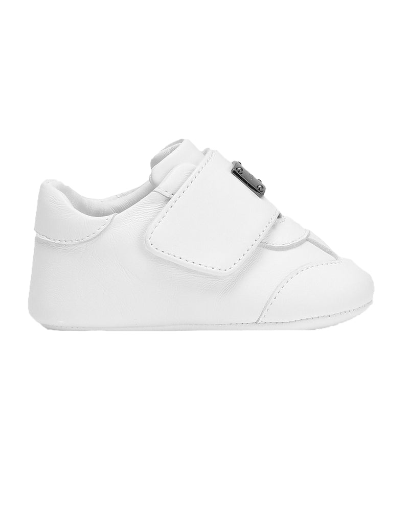 
  
    Dolce
  
    &
  
    Gabbana
  
 Baby Boys White Plate Logo Sneakers
