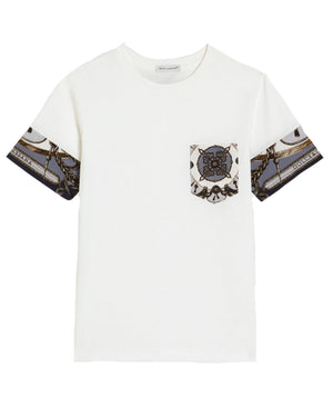 
  
    Dolce
  
    &
  
    Gabbana
  
 Boys White Cargo Print T-Shirt