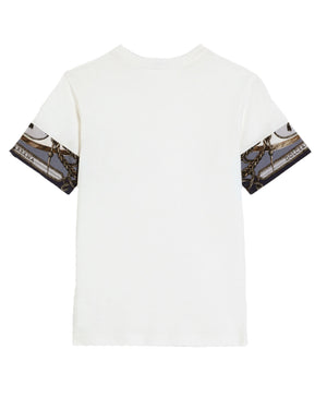 
  
    Dolce
  
    &
  
    Gabbana
  
 Boys White Cargo Print T-Shirt