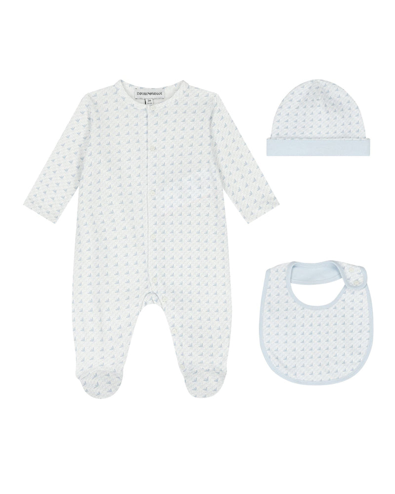 Baby Boys Blue Three Piece Gift Set