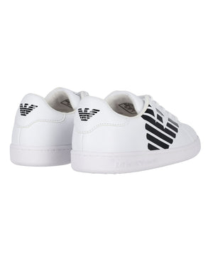 
  
    Ea7
  
    Emporio
  
    Armani
  
 Boys White Logo Sneaker