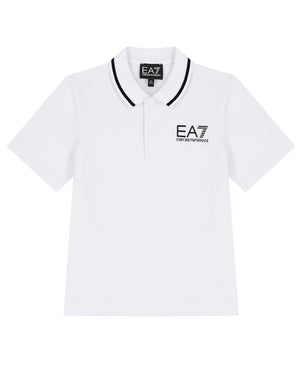 
  
    Ea7
  
    Emporio
  
    Armani
  
 Boys White Cotton Polo