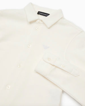 
  
    Emporio
  
    Armani
  
 Boys White Cotton Pique Shirt