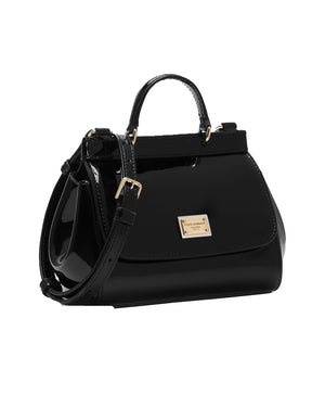 
  
    Dolce
  
    &
  
    Gabbana
  
 Girls Black Patent Leather Sicily Bag