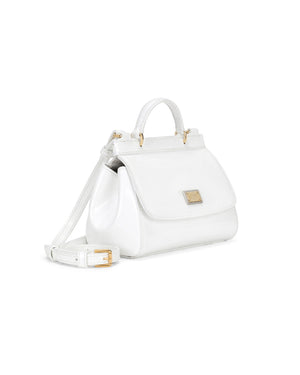 
  
    Dolce
  
    &
  
    Gabbana
  
 Girls White Patent Leather Sicily Bag