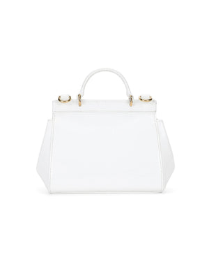 
  
    Dolce
  
    &
  
    Gabbana
  
 Girls White Patent Leather Sicily Bag