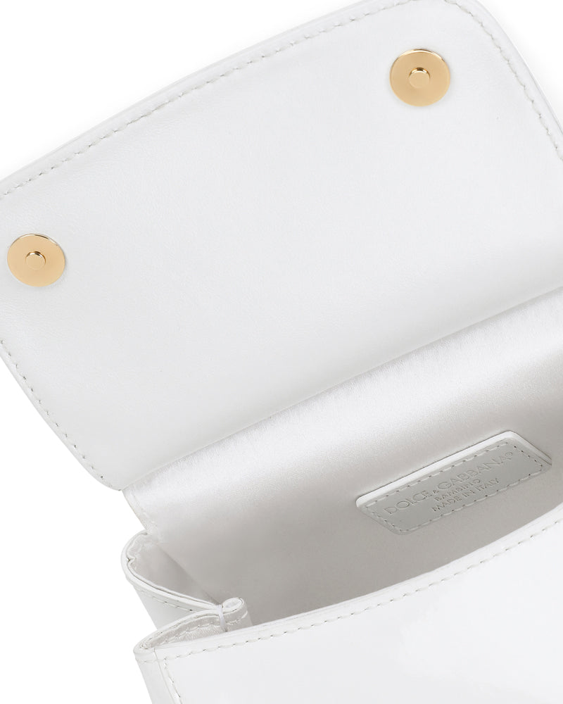 
  
    Dolce
  
    &
  
    Gabbana
  
 Girls White Patent Leather Sicily Bag