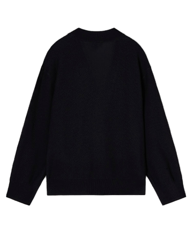 
  
    Emporio
  
    Armani
  
 Boys Navy Logo Knit Cardigan