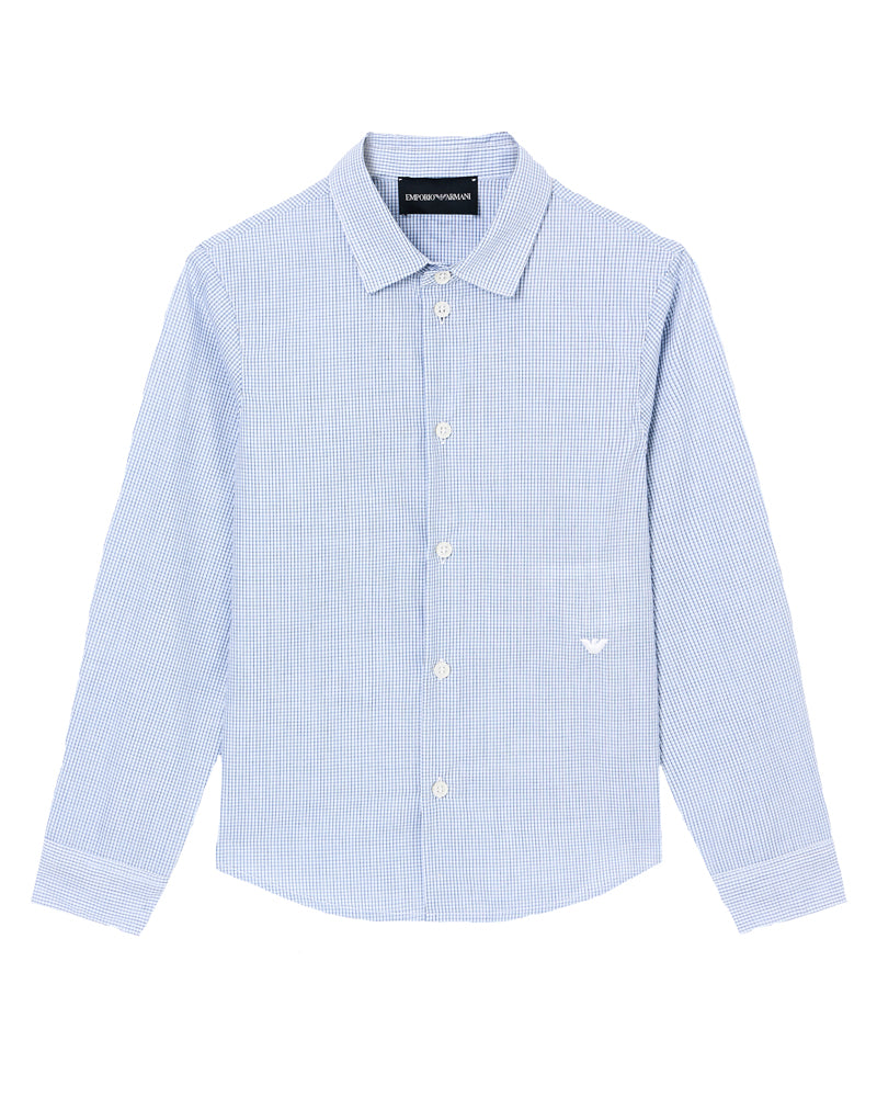 
  
    Emporio
  
    Armani
  
 Boys Blue Patterned Shirt