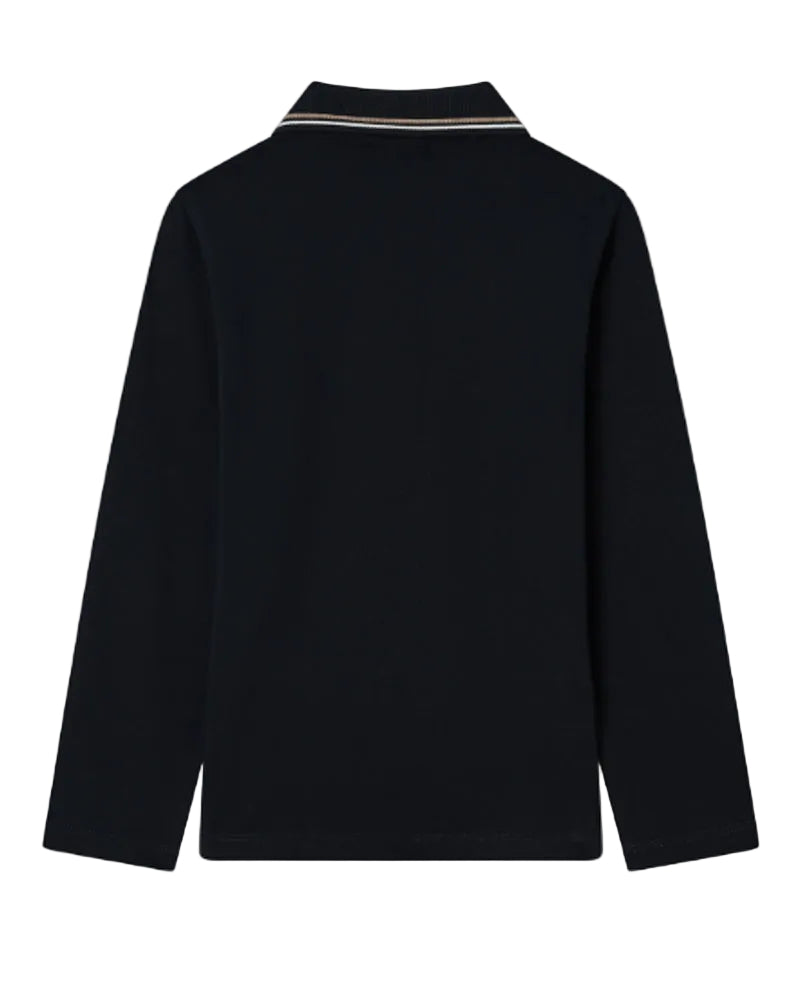 
  
    Emporio
  
    Armani
  
 Boys Navy Long Sleeve Cotton Polo