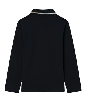 
  
    Emporio
  
    Armani
  
 Boys Navy Long Sleeve Cotton Polo