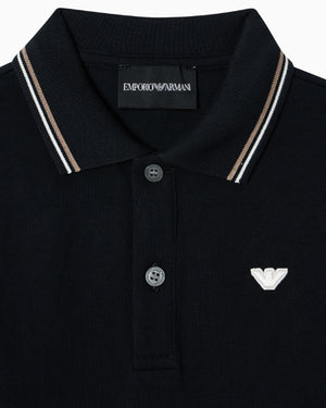 
  
    Emporio
  
    Armani
  
 Boys Navy Long Sleeve Cotton Polo