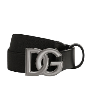 
  
    Dolce
  
    &
  
    Gabbana
  
 Black DG Logo Belt