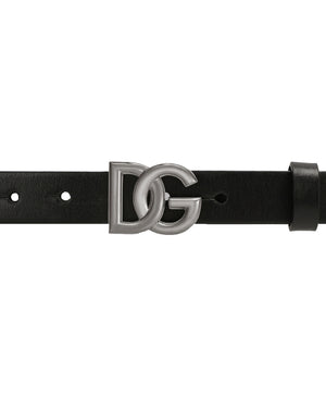 
  
    Dolce
  
    &
  
    Gabbana
  
 Black DG Logo Belt