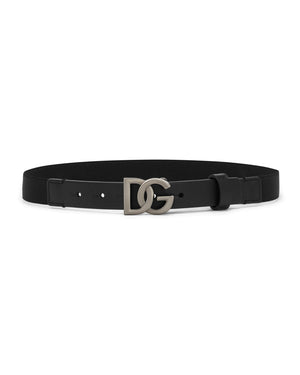 
  
    Dolce
  
    &
  
    Gabbana
  
 Black DG Logo Belt