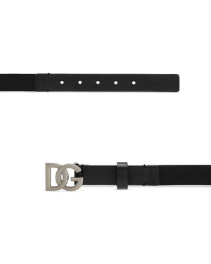 
  
    Dolce
  
    &
  
    Gabbana
  
 Black DG Logo Belt