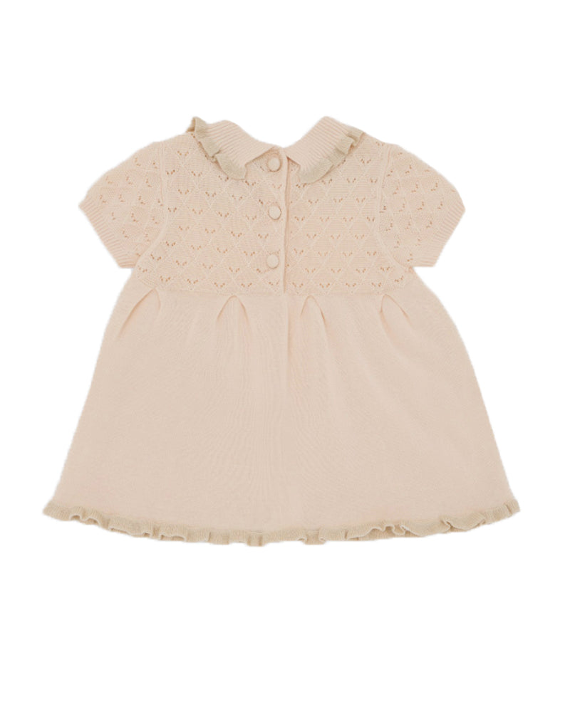 Baby Girls Beige Knit Dress