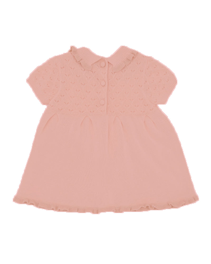 Baby Girls Pink Knit Dress