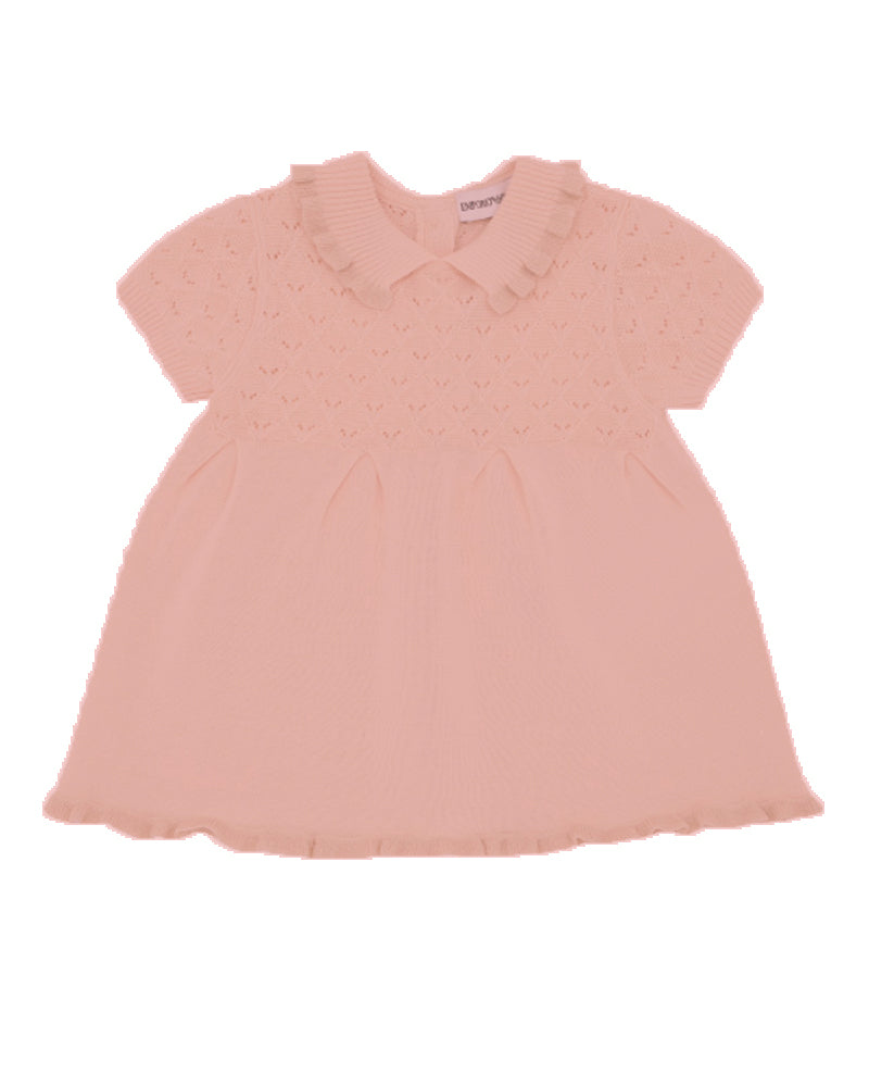 Baby Girls Pink Knit Dress