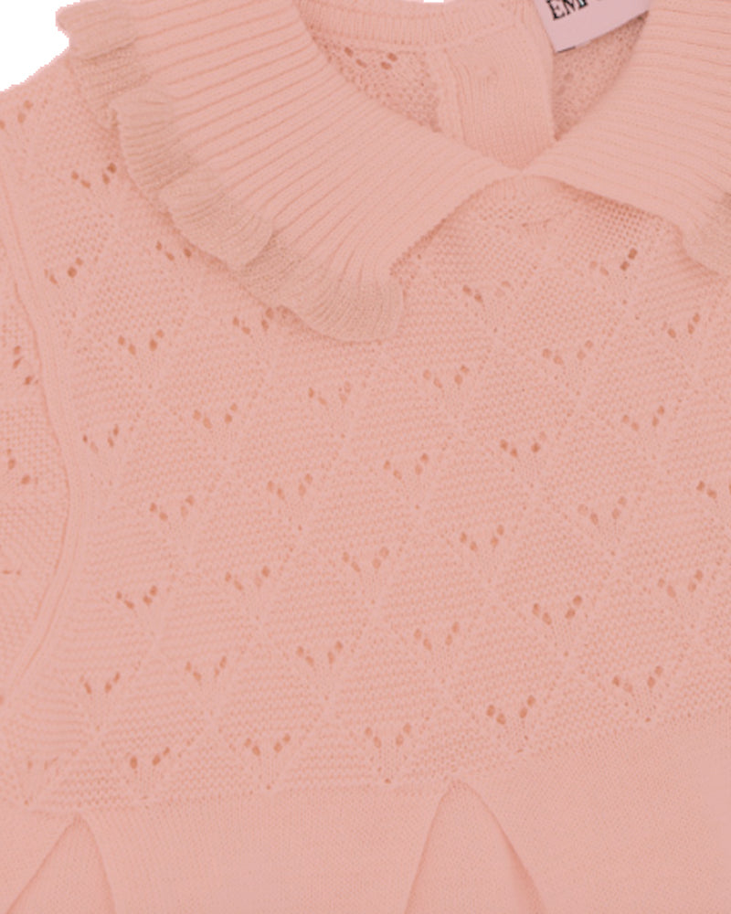 Baby Girls Pink Knit Dress