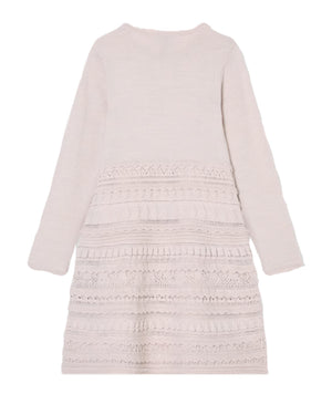 
  
    Emporio
  
    Armani
  
 Girls Beige Micro Ruffle Dress
