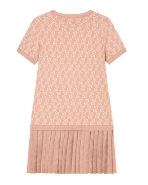 
  
    Emporio
  
    Armani
  
 Girls Pink Pleated EA Dress