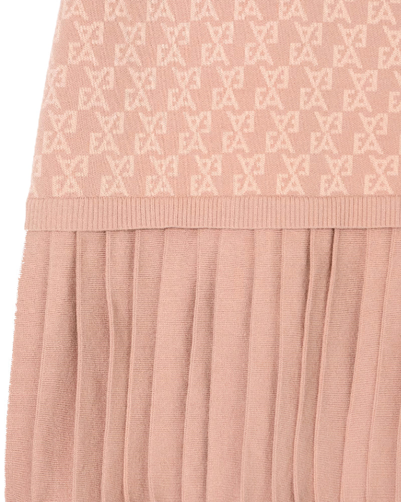 Girls Pink Pleated EA Dress