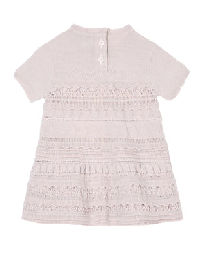 
  
    Emporio
  
    Armani
  
 Baby Girls Beige Micro Ruffle Dress