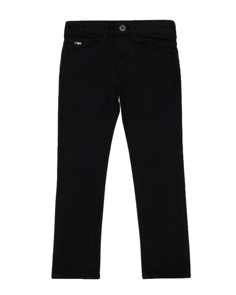Boys Navy Cotton Twill Pants
