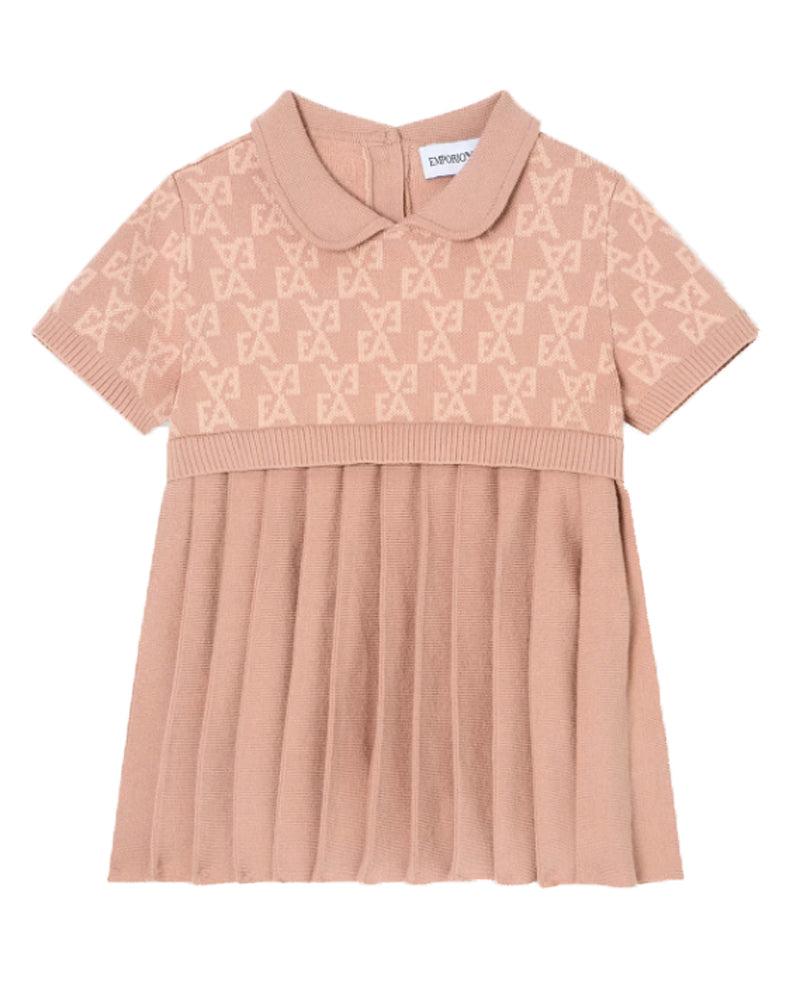 Baby Girls Pink Pleated EA Dress