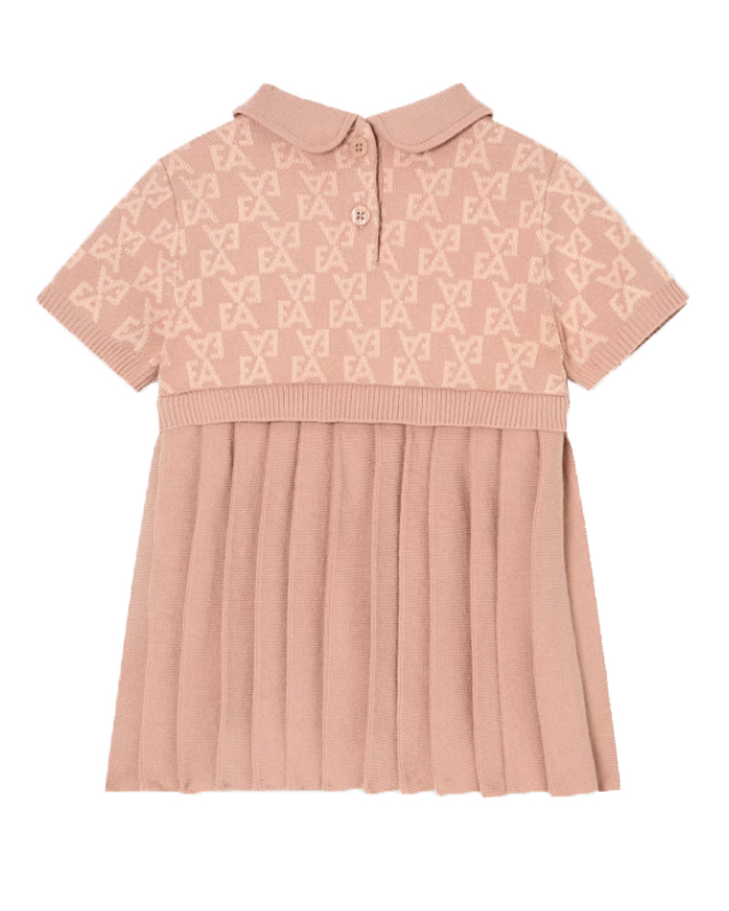 Baby Girls Pink Pleated EA Dress
