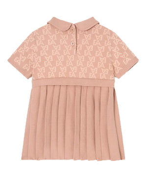 
  
    Emporio
  
    Armani
  
 Baby Girls Pink Pleated EA Dress
