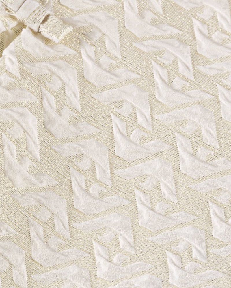 Baby Girls Gold Cap Sleeve Bow Dress