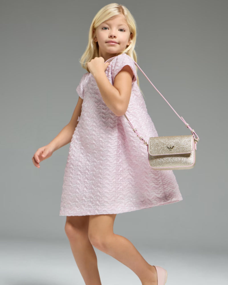 Girls Gold Messenger Bag
