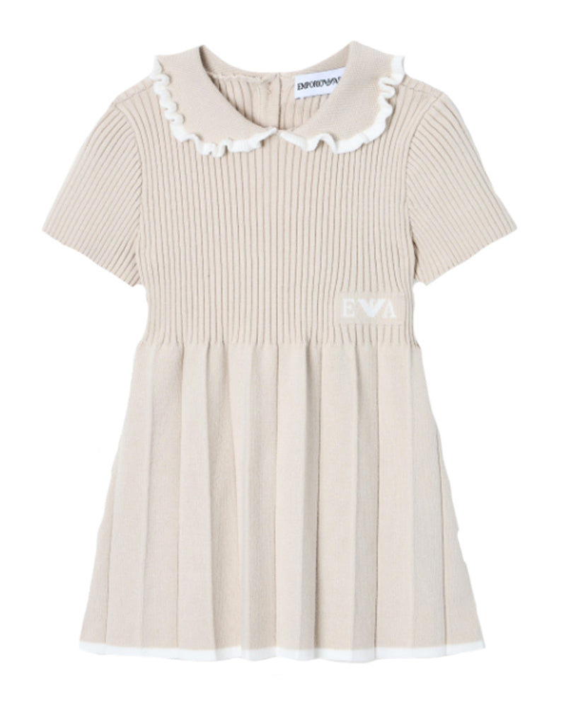 
  
    Emporio
  
    Armani
  
 Baby Girls Beige Pleated Dress