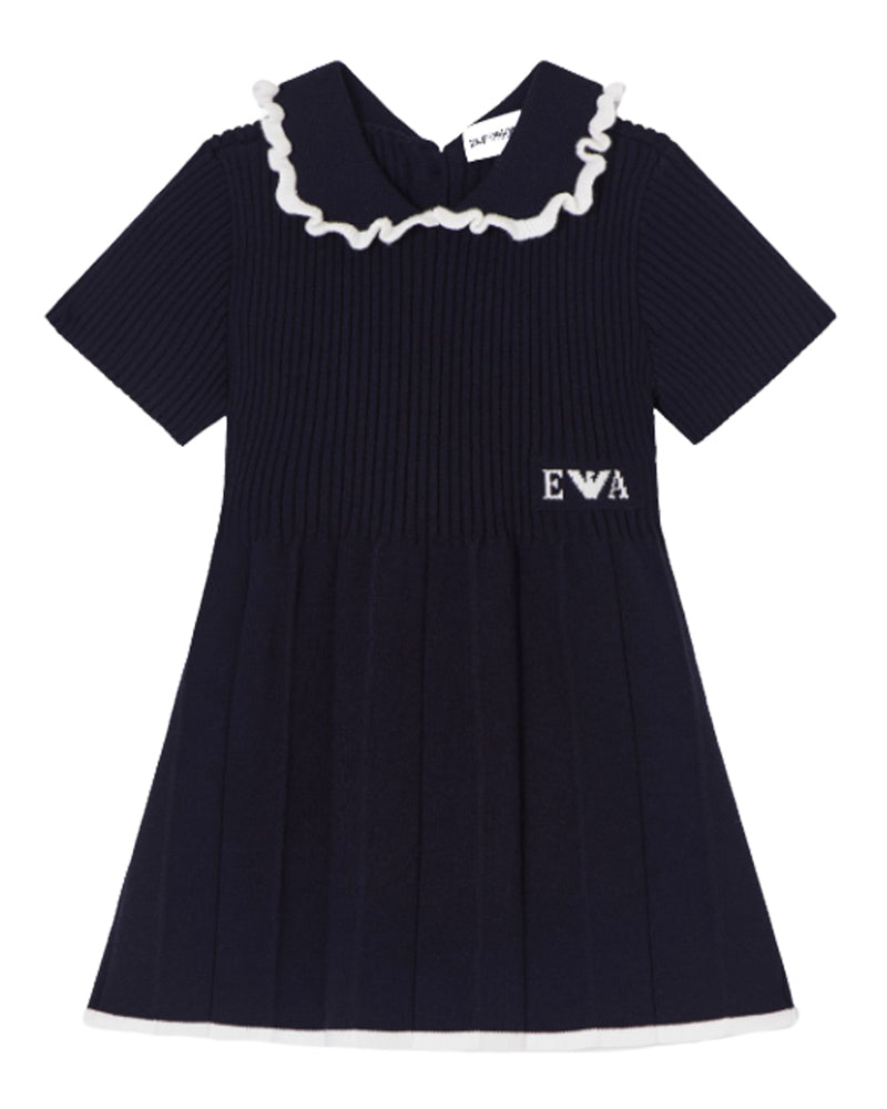 
  
    Emporio
  
    Armani
  
 Baby Girls Navy Pleated Dress