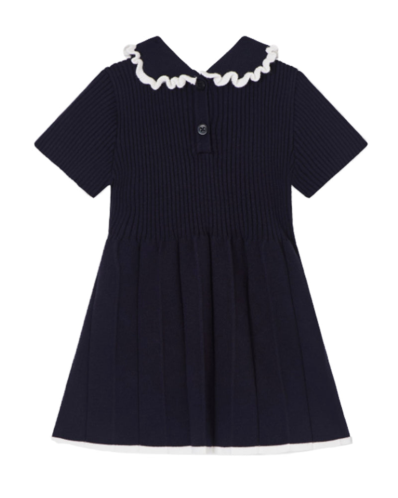 
  
    Emporio
  
    Armani
  
 Baby Girls Navy Pleated Dress