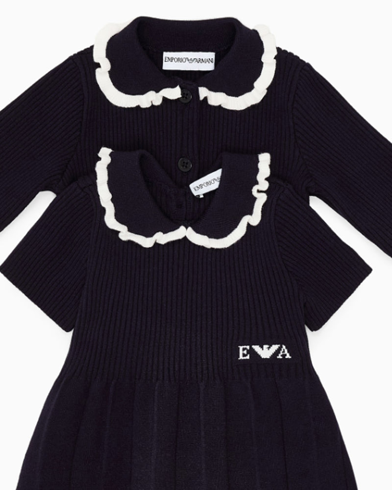
  
    Emporio
  
    Armani
  
 Baby Girls Navy Pleated Dress
