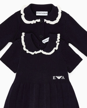 
  
    Emporio
  
    Armani
  
 Baby Girls Navy Pleated Dress