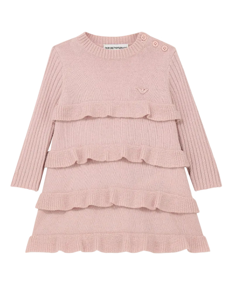 
  
    Emporio
  
    Armani
  
 Baby Girls Pink Ruffle Dress