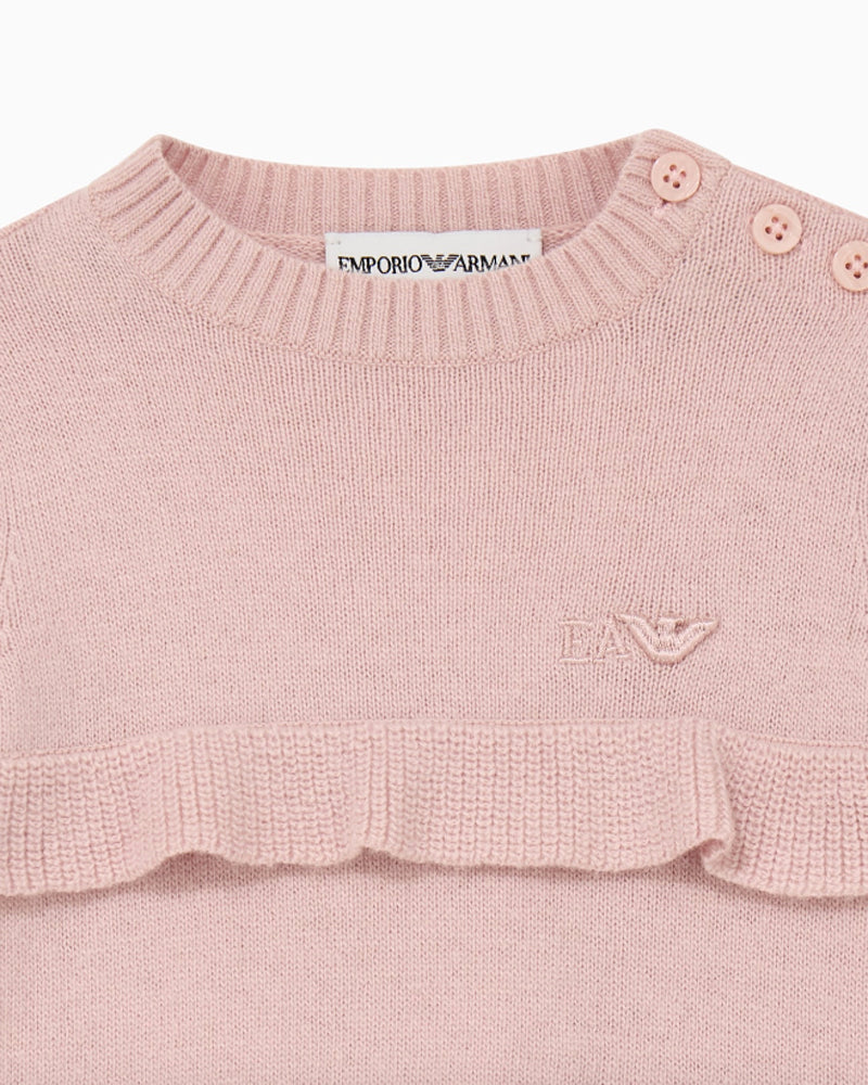 
  
    Emporio
  
    Armani
  
 Baby Girls Pink Ruffle Dress