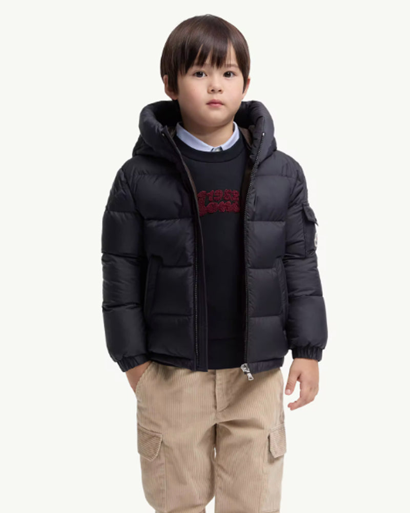 
  
    Moncler
  
    Enfant
  
 Boys Navy Eranu Down Jacket