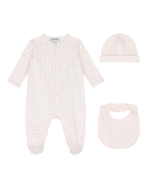 
  
    Emporio
  
    Armani
  
 Baby Girls Pink Logo 3 Piece Gift Set