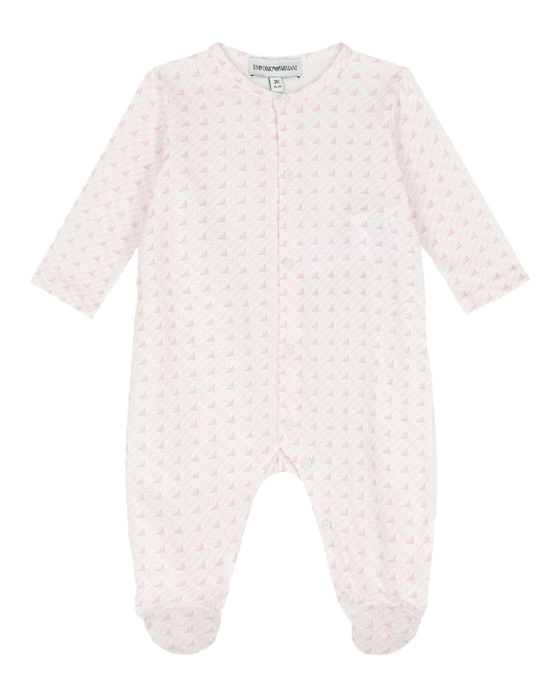 
  
    Emporio
  
    Armani
  
 Baby Girls Pink Logo 3 Piece Gift Set