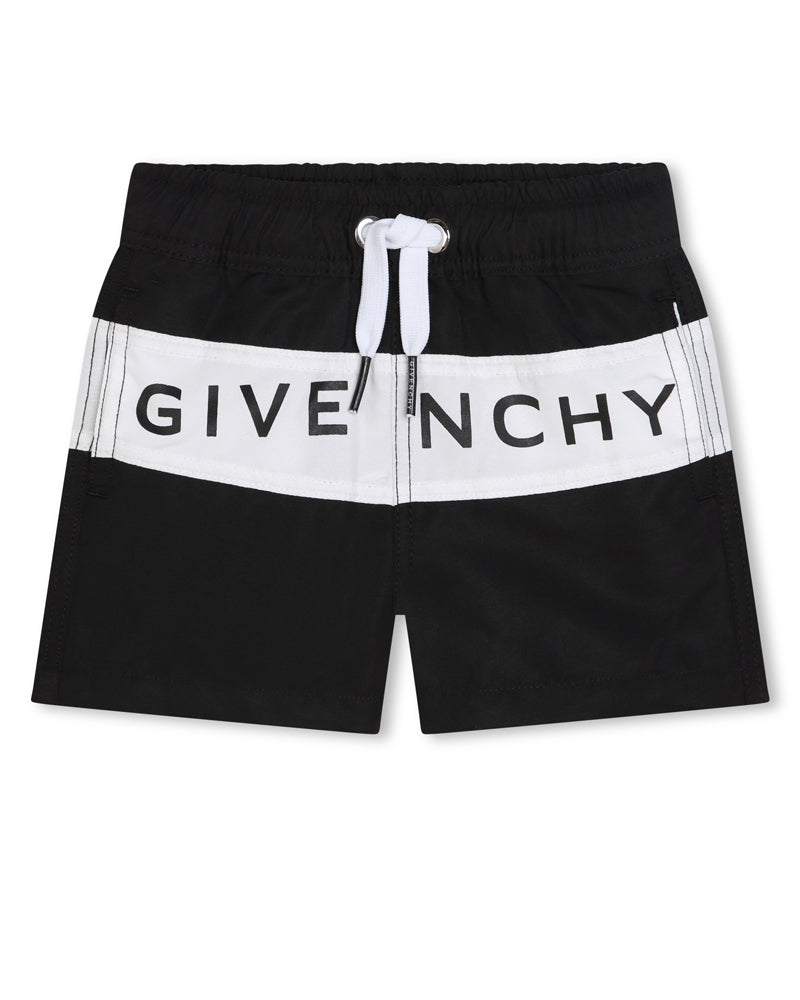 Givenchy, Baby Boys Black Swim Shorts - Main Image